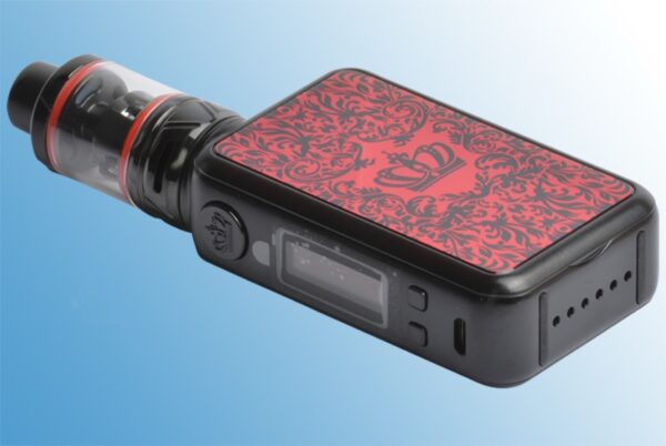 The unwell crown 4 kit vape mod (red) + free eliquid
